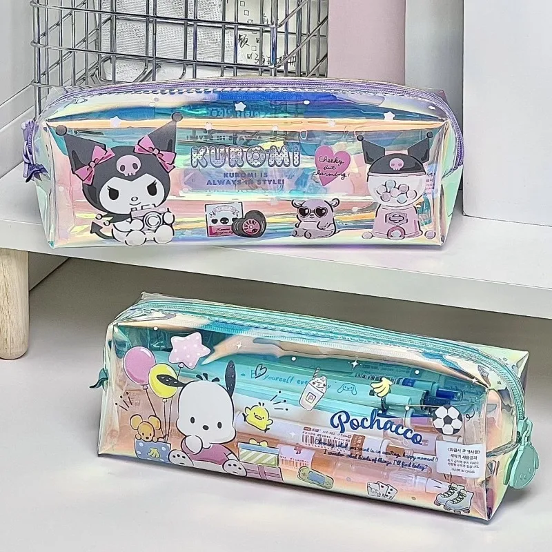 Sanrio Pochacco Kuromi пенал сумка для хранения без промежуточного слоя прозрачный