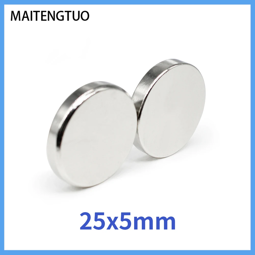 

1/2/5/10/15/20PCS 25x5 mm Disc Strong Powerful Magnets N35 Bulk Round Search Magnet 25x5mm Permanent Neodymium Magnet 25*5