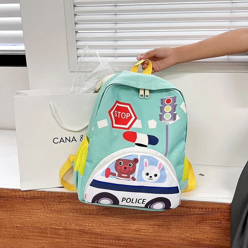 Cute Cartoon Car Kindergarten Schoolbag Lovely Children's Small Backpack Cute Boys Girls Satchel Handbags Kids Shoulder Bags
