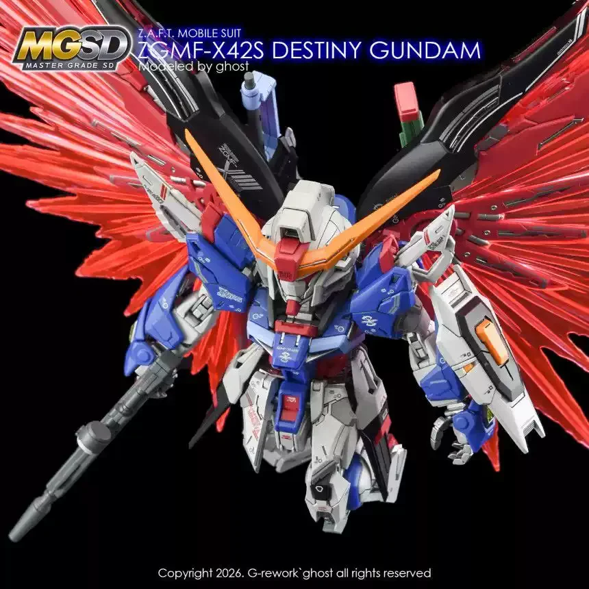 Фото Высокоточные флуоресцентные водные наклейки YAN для моделей MGSD ZGMF-X42S Destiny, аксессуары для детализации и модификации своими руками №3