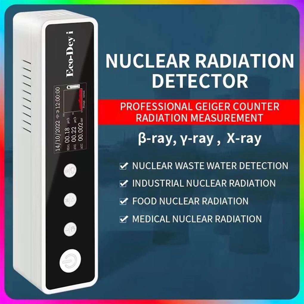 

New Portable Nuclear Radiation Detector Geiger Counter β-Rays X-Rays γ-Rays Detector High Precision Radioactive Tester Dosimeter