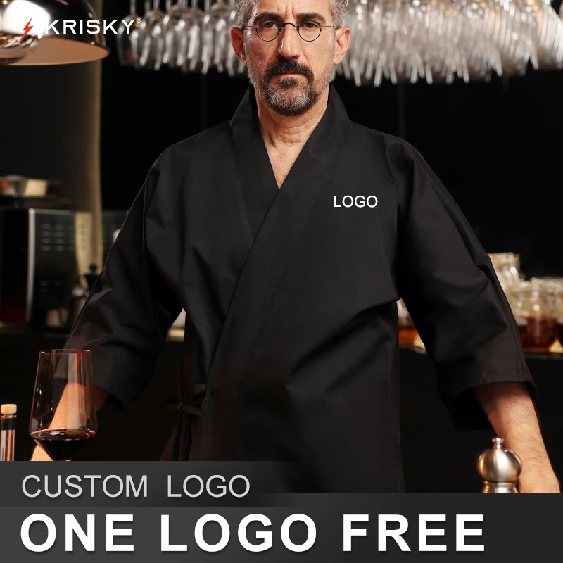 

Японская одежда шеф-повара для ресторана, униформа для мужчин, японское кимоно, Кухонная техника, зимняя одежда с логотипом