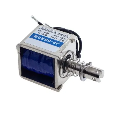 JF-0826B трафаретная нажимная тяга постоянный Электромагнит DC12V24V6v ход 10 мм