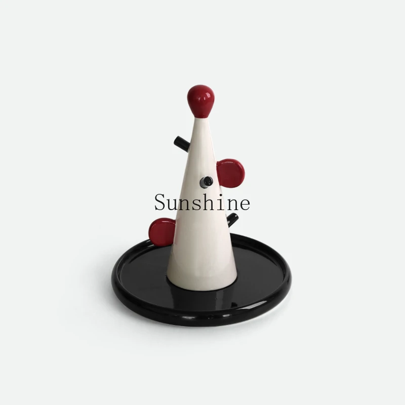 Серия Jelly Bean керамический ювелирный комод для хранения ключей красная полка