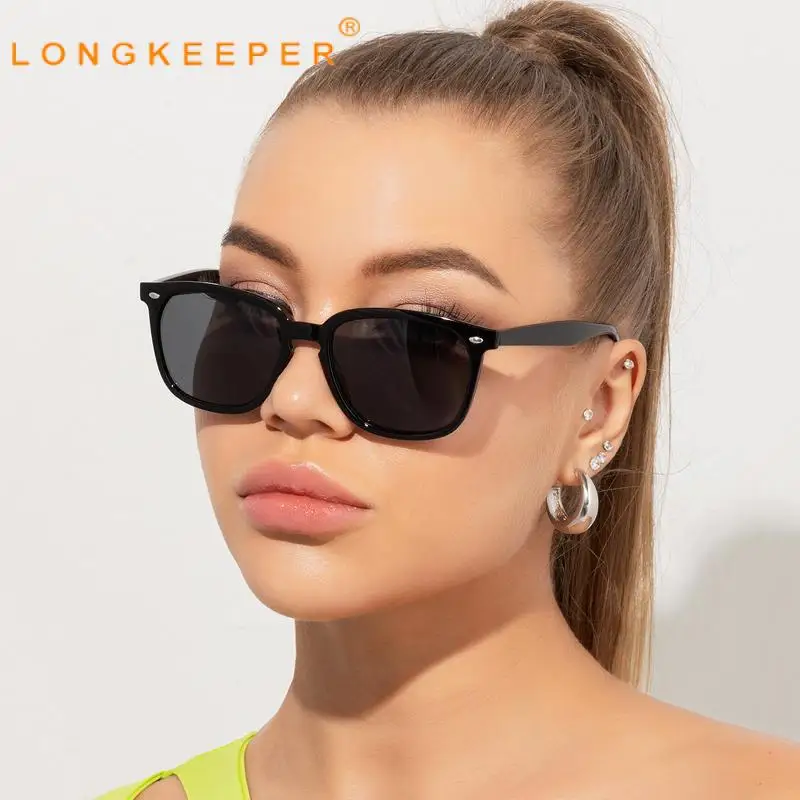 

Longkeeper Square Fashion Sunglasses Female Men Brand Designer Sun Glasses Women Vintage Outdoor Anti-Glare Uv Oculos De Sol
