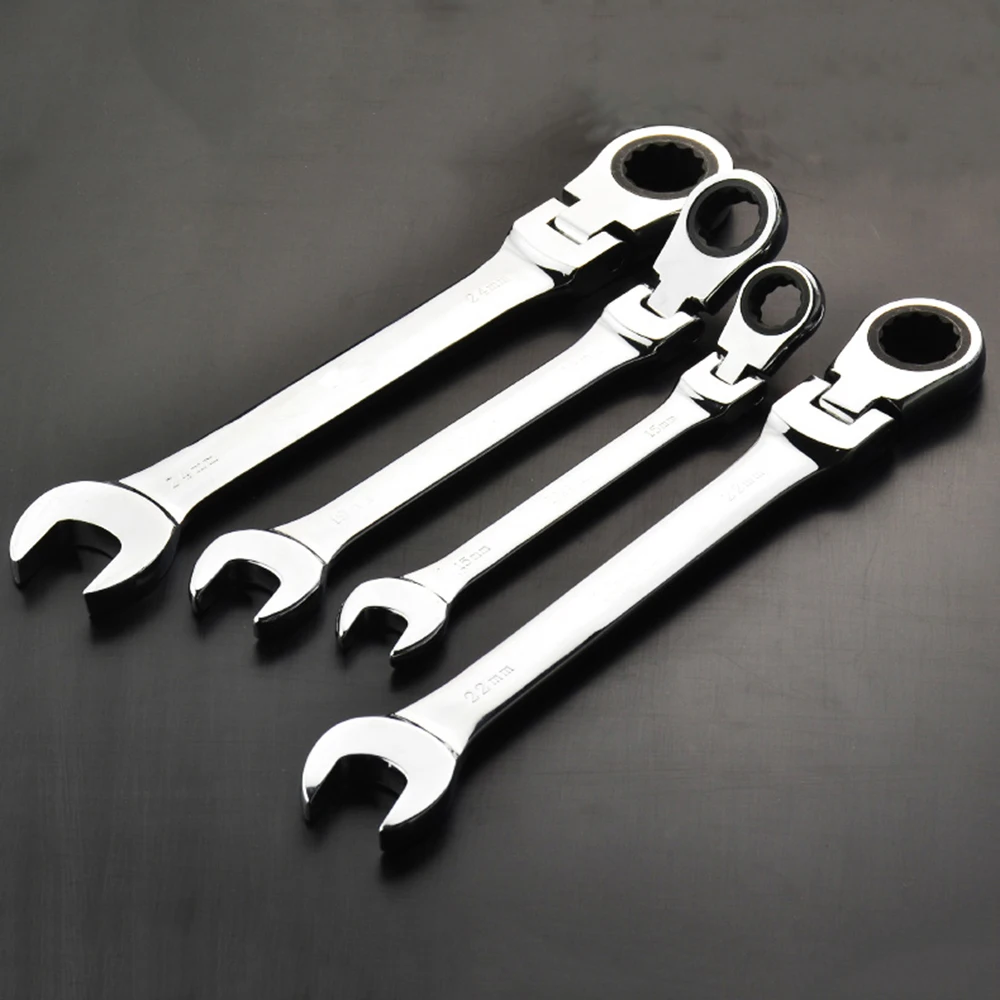 

Flexible Head Combination Ratchet Wrench Dual-use Ratchet Wrench tools