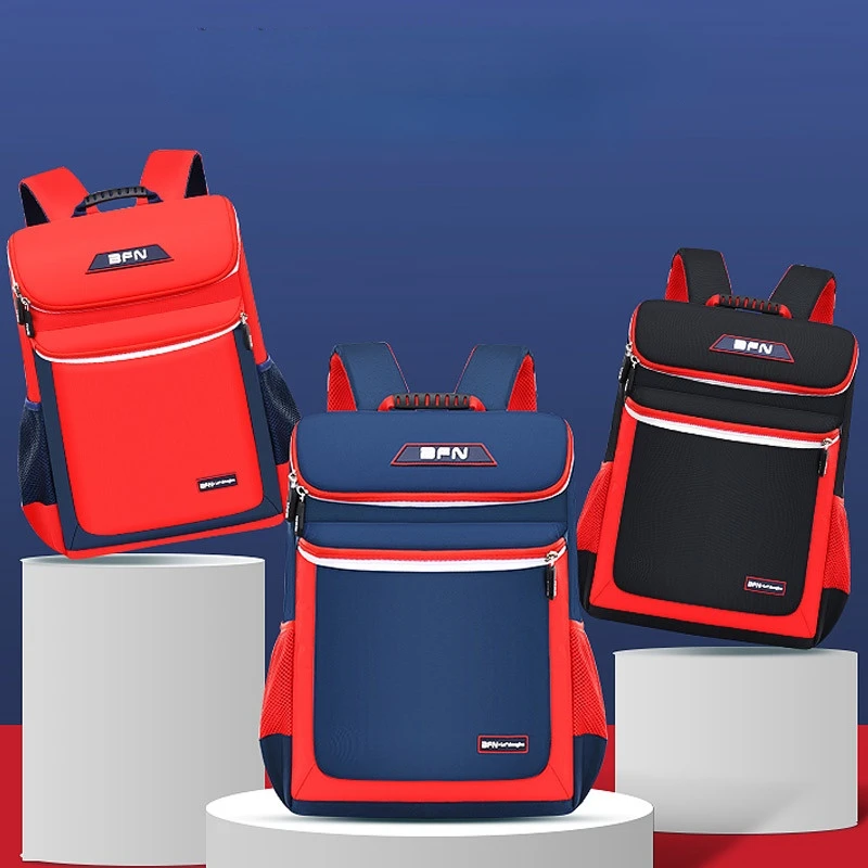 Grade 1-3-6 Children Students Fashion Large Bucket Backpacks with Pen Bags New Girl Boy Simple Tutorial Bag Back To School Hot