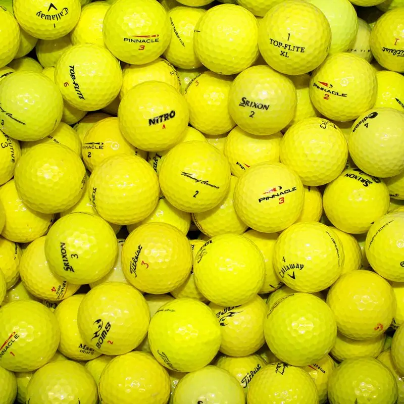 

Желтый мяч для гольфа, качество AAAA, 50 мячей