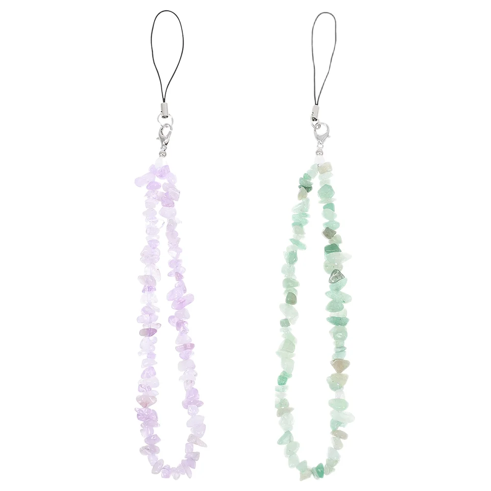 

Chain Lanyard Bead Wrist Strap Rope Mobile Beads Beaded Crystal Anti Case Cell Hanging Cellphone Lost Gemstone String Bracelet