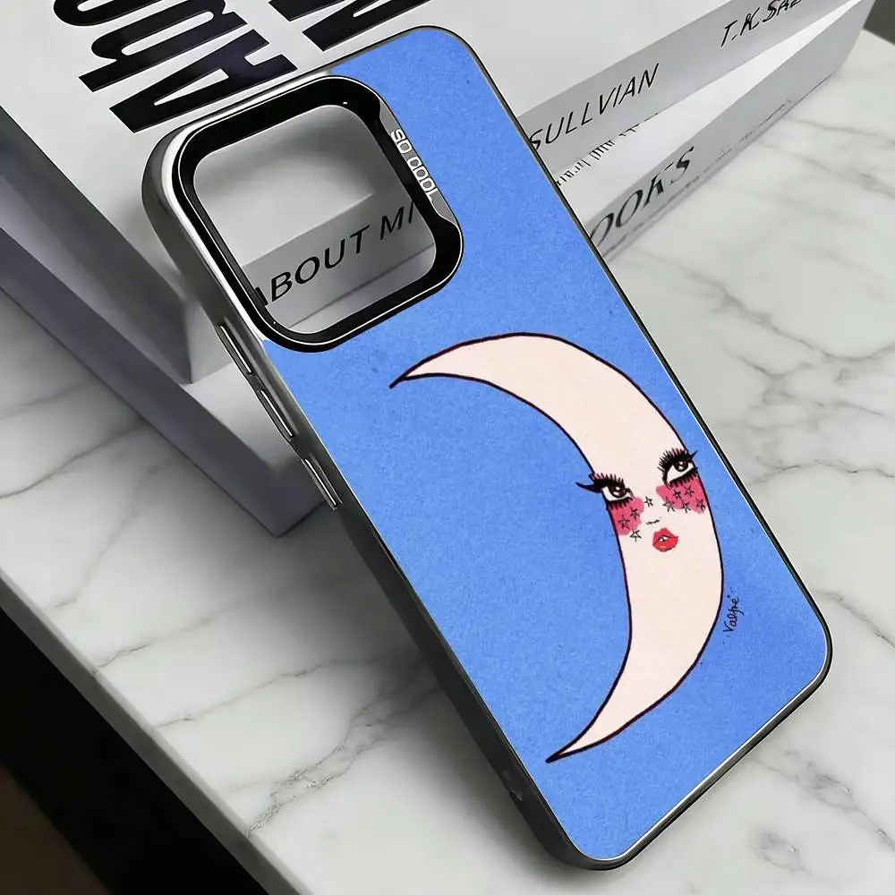 Фото Чехол для телефона Valfre P-Prints Art для iPhone 17, 16, 15, 14, 13, 12, 11 Plus, Pro Max, XS, цветной серебристый чехол-накладка №2