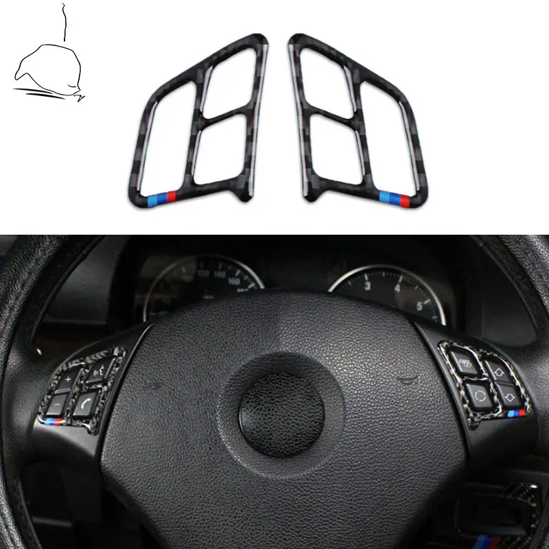 

2 шт., декоративные наклейки на руль автомобиля BMW 3 серии E90 E92 2005-2012