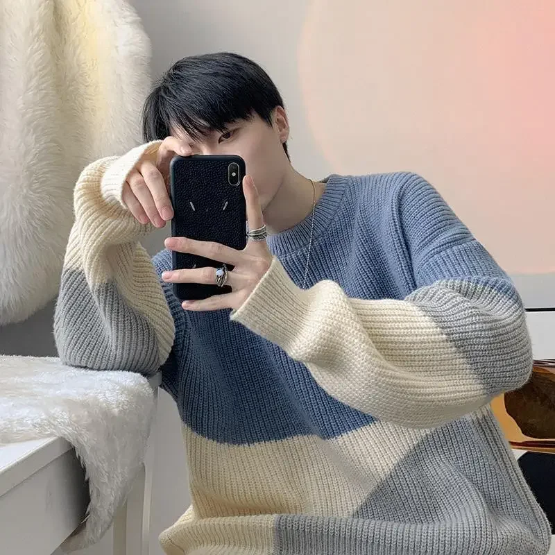 Осень/зима свитер для пар мужской и женский модный универсальный студенческий