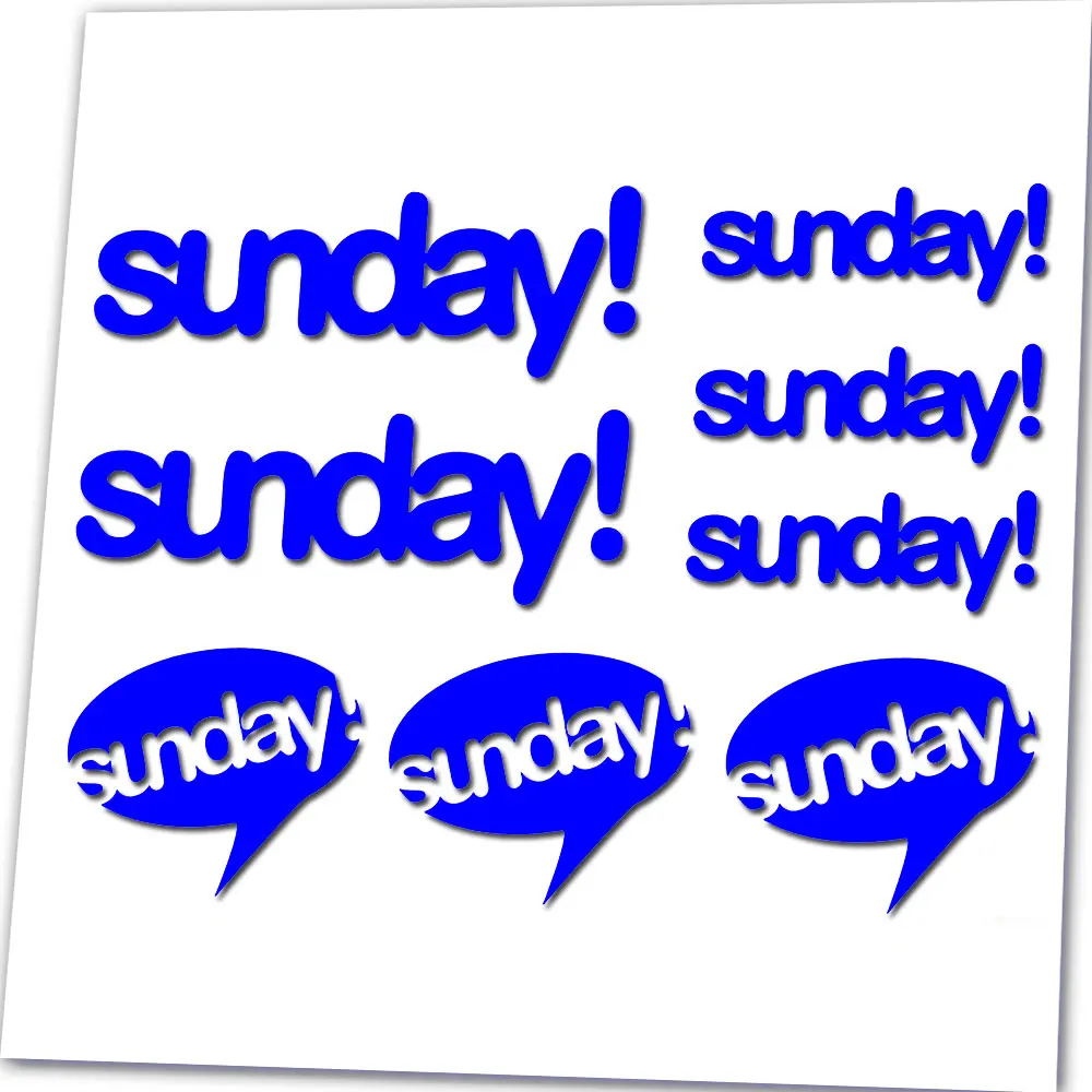 Для воскресенья BMX Виниловая наклейка с логотипом уличный парк свободный доступ