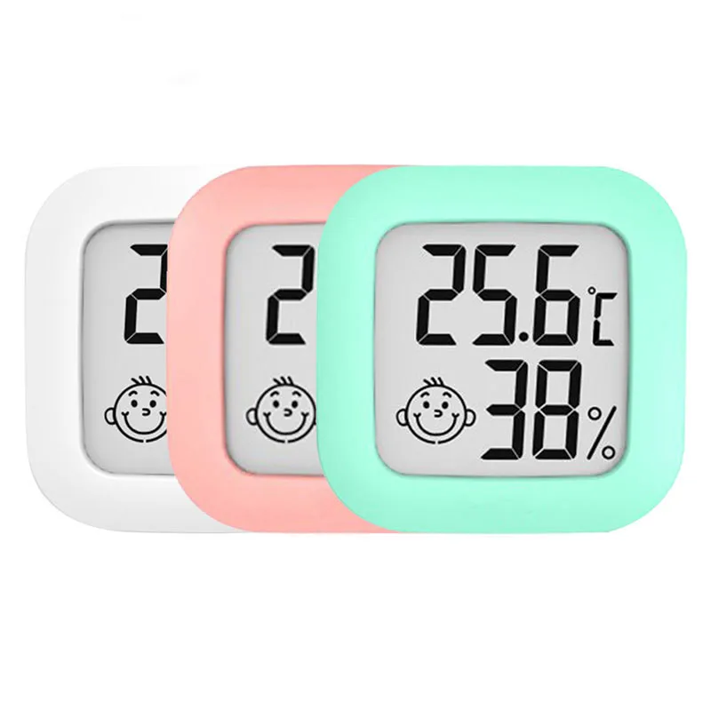 Цифровой термометр-гигрометр Mini Smiley комнатный электронный измеритель влажности