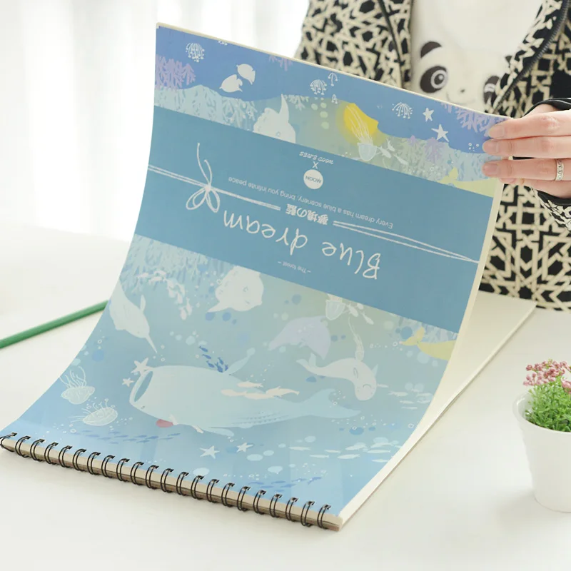 

Art blank sketchbook hand-painted special A3 drawing paper painting A4 paper sketchbook 8k open sketchbook