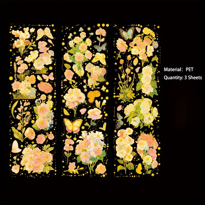 

Ретро цветы растения наклейки для скрапбукинга