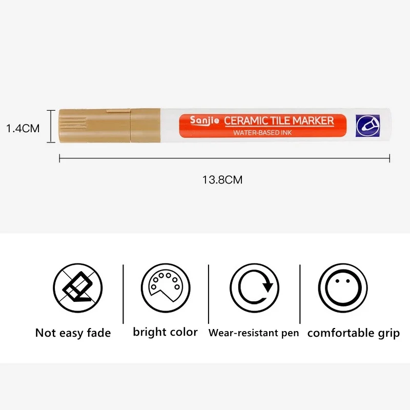 Водостойкий белый настенный маркер для плитки 4 шт