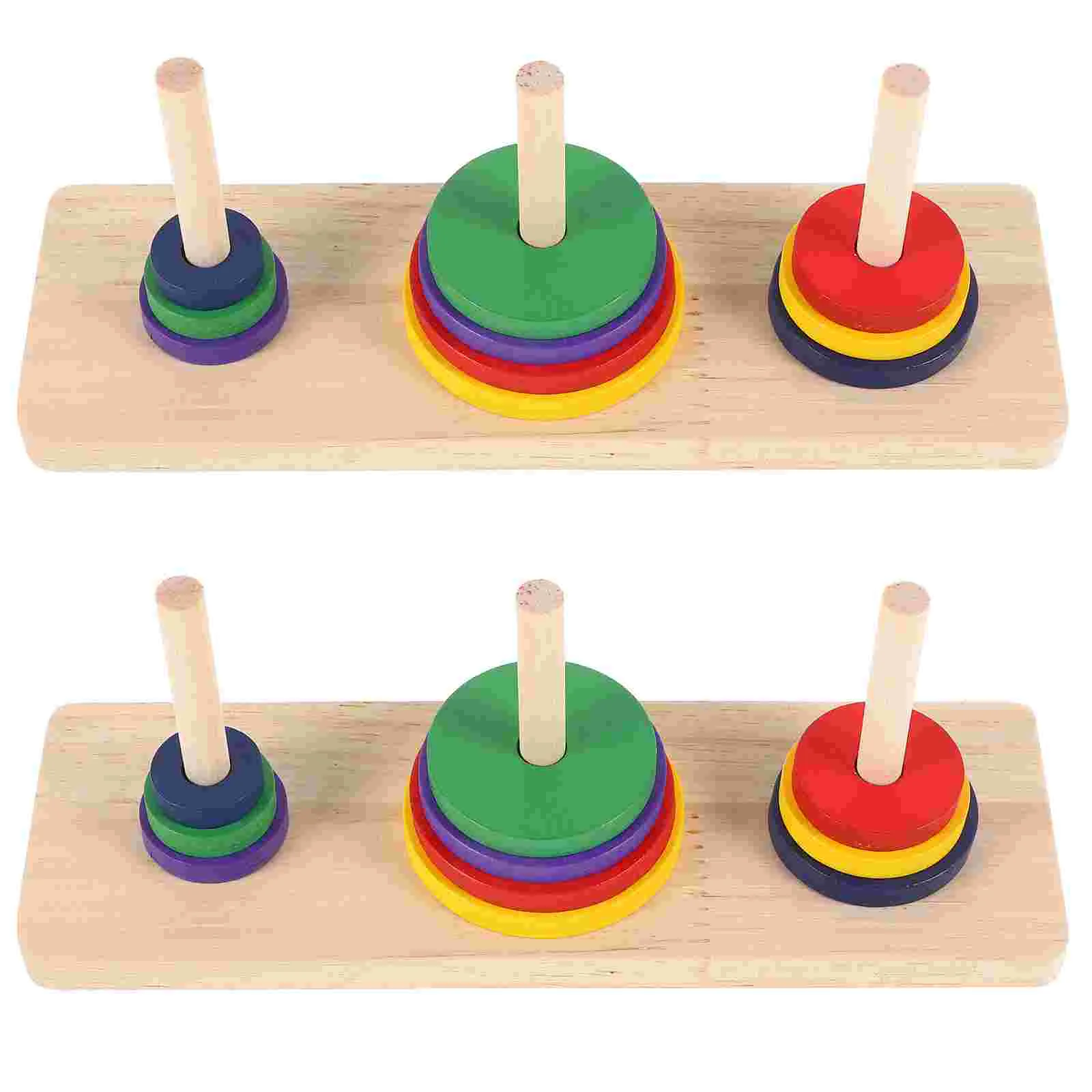 Игрушки Настольная игра Интеллектуальная деревянная Ханои башни Лу Бан