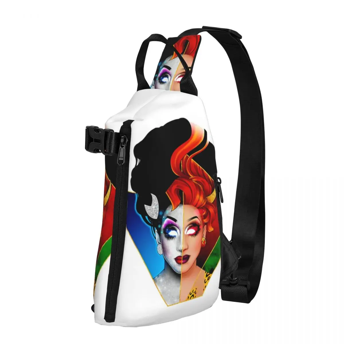 

Bianca Del Rio Shoulder Bags Drag Queen Fishing Chest Bag Men Bicycle Print Sling Bag Cute Phone Crossbody Bags