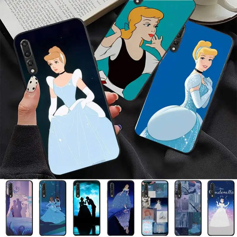 

Disney Cinderella Princess Phone Case for Huawei P30 40 20 10 8 9 lite pro plus Psmart2019