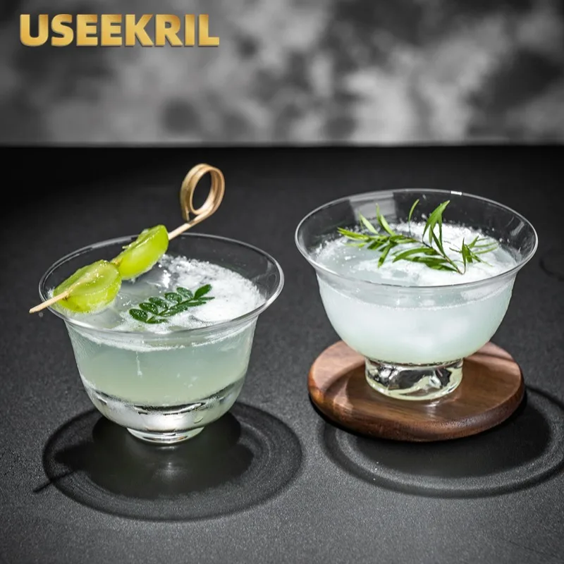 Искусственные тонкие чашки для чая в японском стиле прозрачная чашка виски