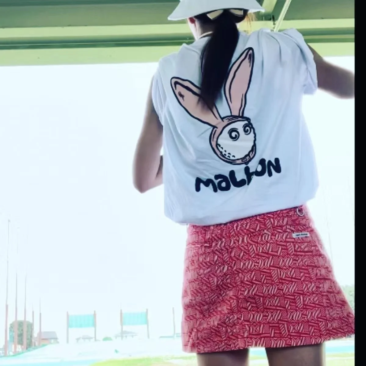 

2023 Spring and Summer Men and Women Universal Rabbit Series Golf Shirts T-shirt Pure Cotton Breathable Golf Wear