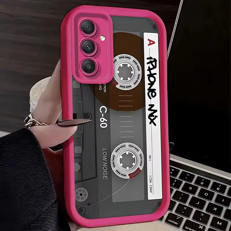 Чехол для телефона Creative Audio Tape Pattern для Samsung Galaxy A14 A155G S21 S22 S23 S24 S25 FE Plus Ultra A25 A35 A52 A53 A54 A55 5G (art.: 3920cd37b07ab) - 3920cd37b07ab