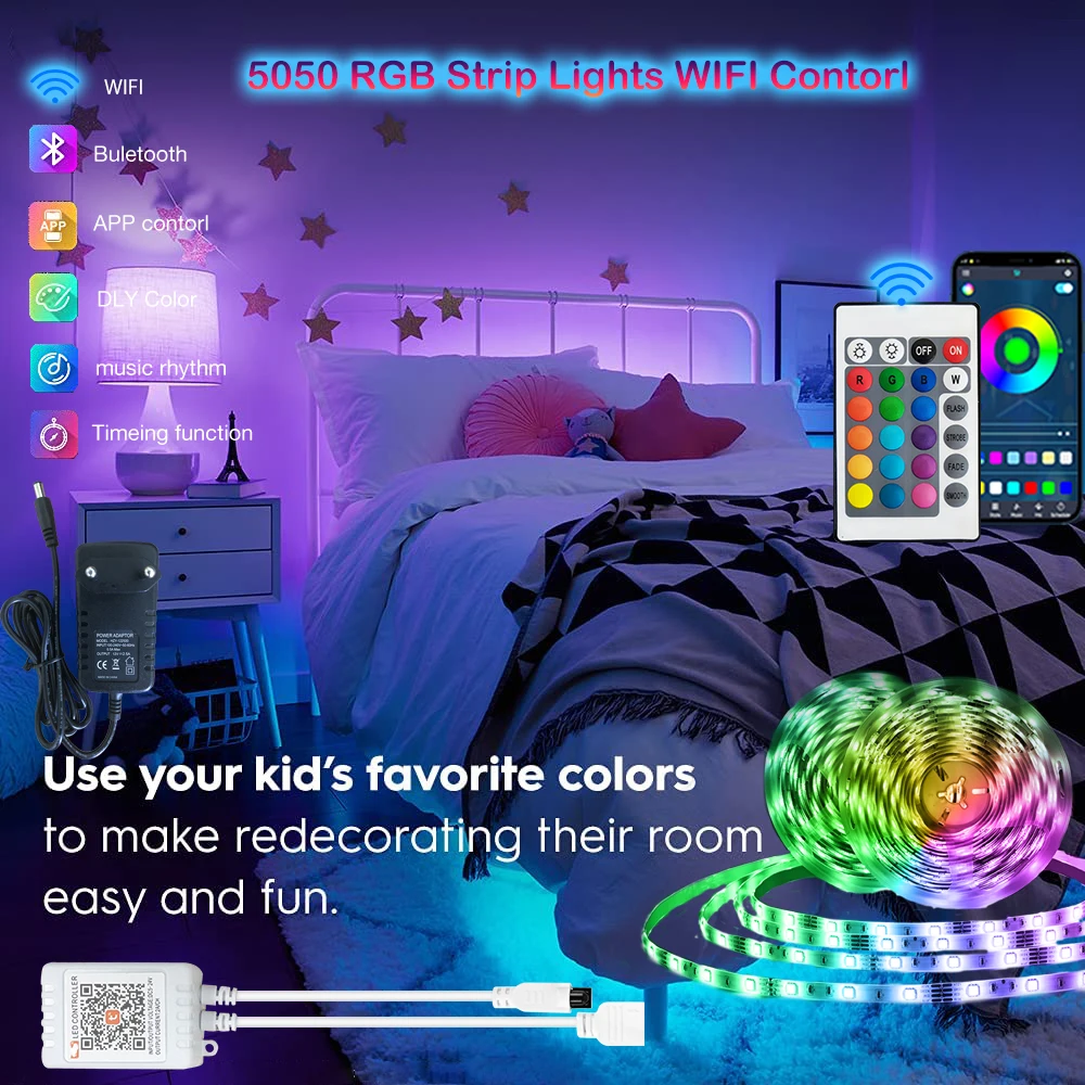 светодиодная лента 12в 5050RGB Светодиодные ленты светящаяся 5V лампочки