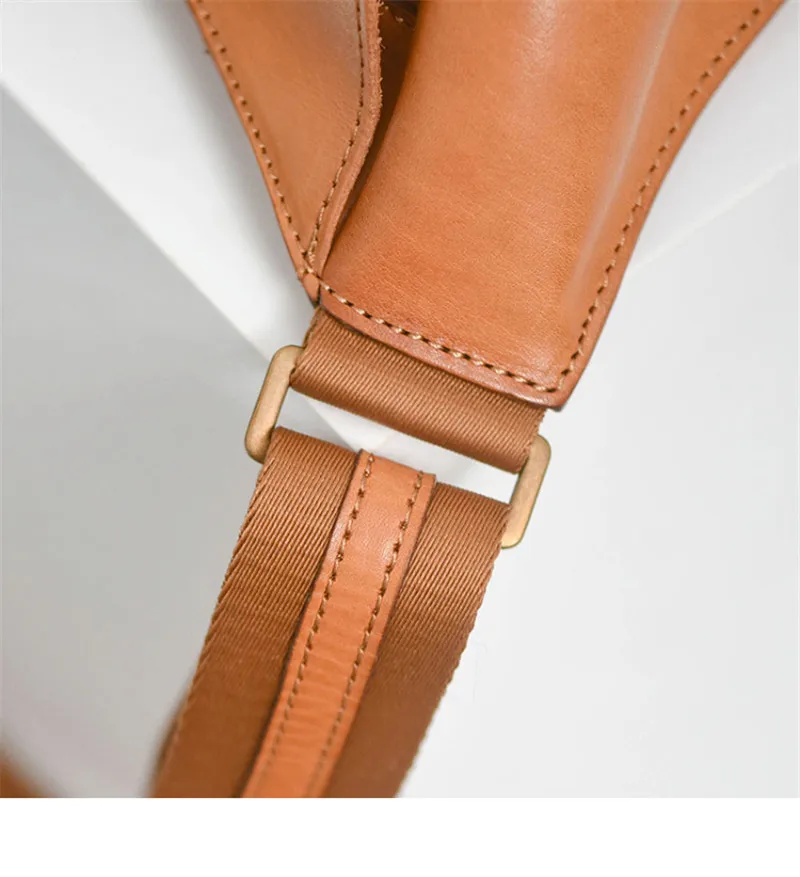 Fashion designer luxury genuine leather ladies chest bag crossbody bag casual handmade natural real cowhide women's shoulder bag