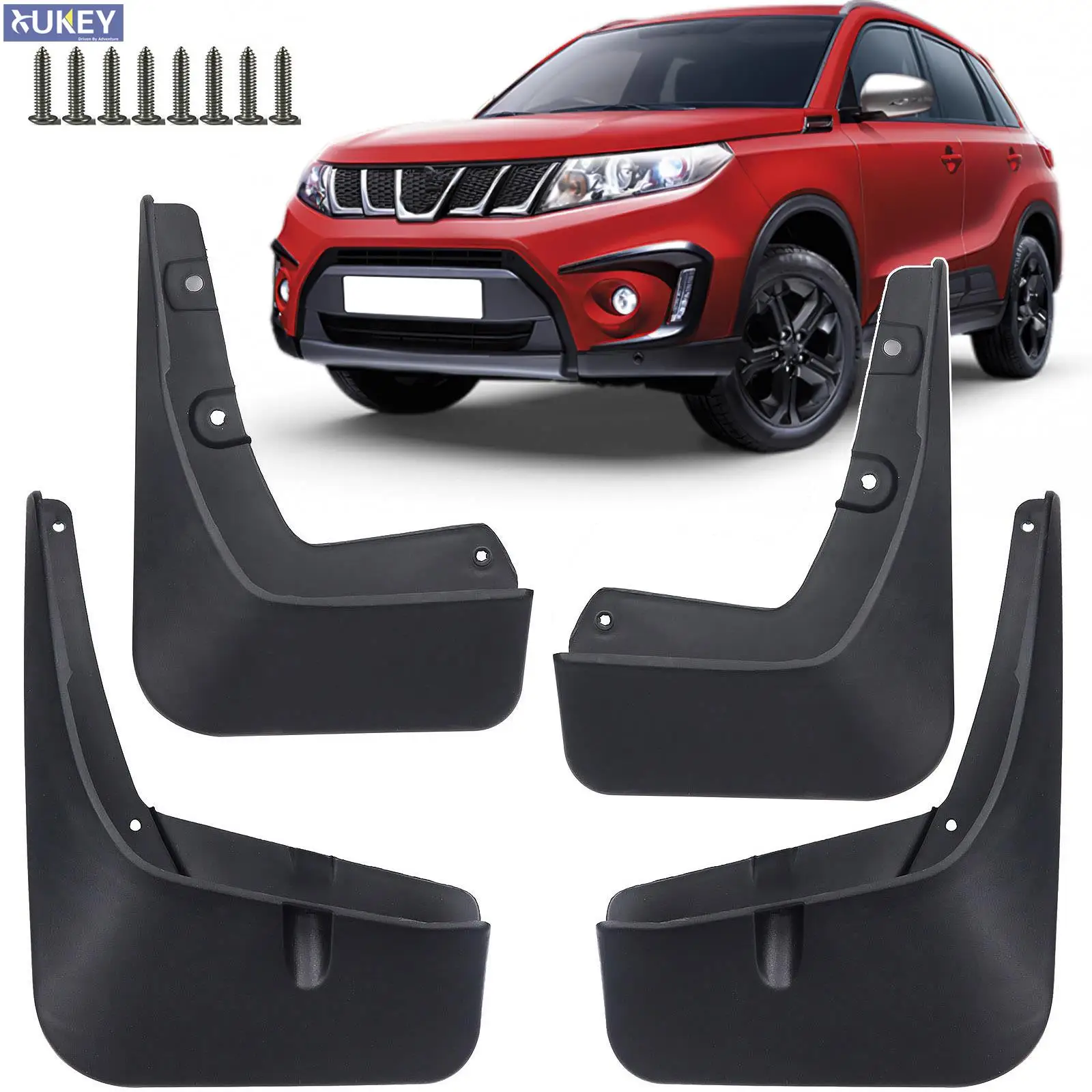 Mudflaps Splash Guards Car Mud Flaps For Suzuki Vitara / Edcudo Mudguards Fender 2016 2017 2018-2022 Front & Rear Protector 1