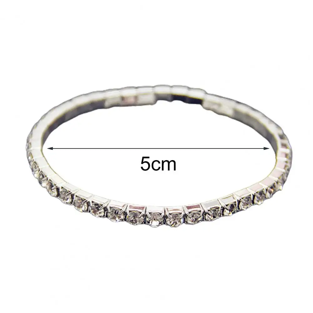 

Fashion Wedding Bracelet Wear Resistant Bridal Bracelet Sweet Multi-row Shining Wedding Bracelet Trendy