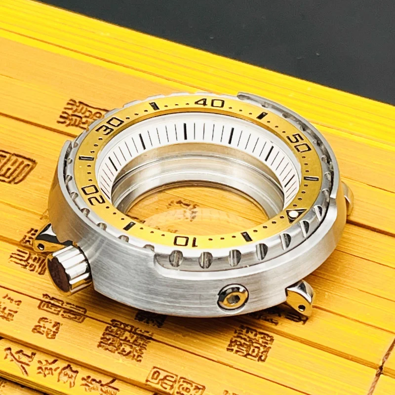 47mm Mod Seiko Tuna Canned Watch Cases fits NH35 NH36 7S 4R Japan Movement Transparent Case back SRPE Men NH35 Diving Tuna Case