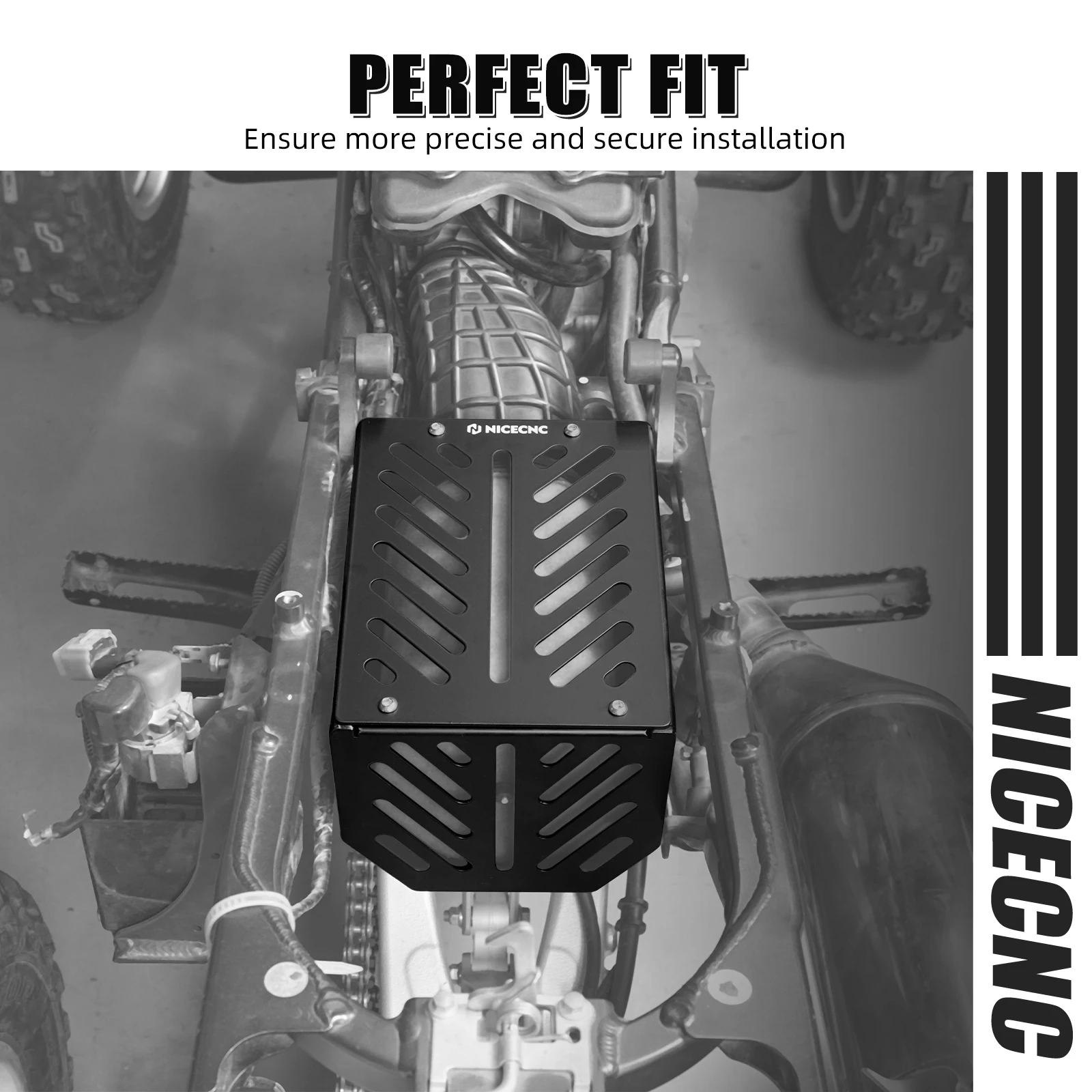 NICECNC TRX 450 Airbox ATV Воздухозаборник Полая конструкция радиатора для Honda TRX450 2006-2009 TRX450ER