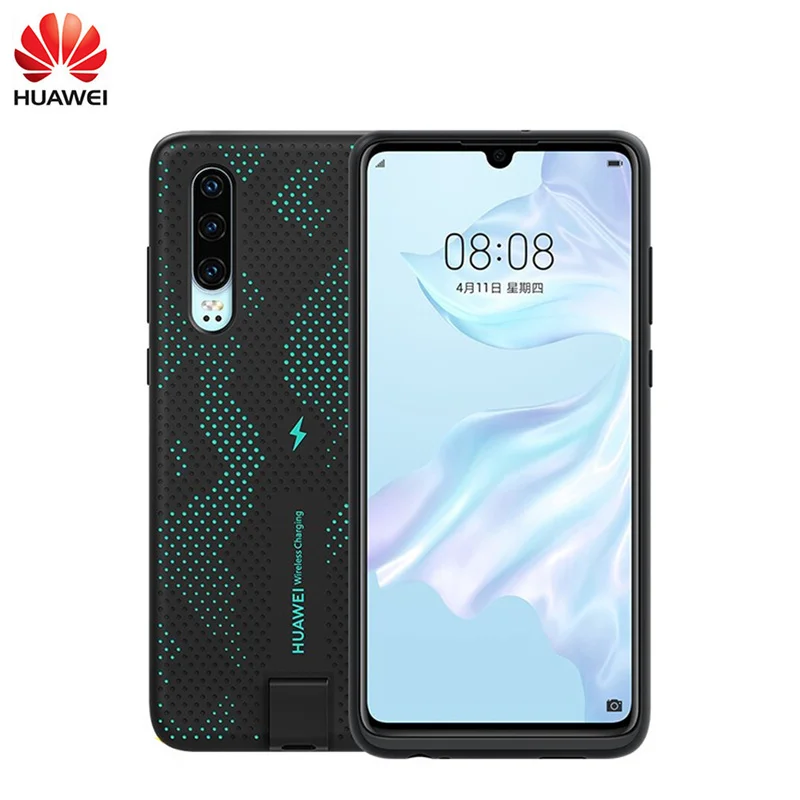 

100% Official Original Huawei P30 Wireless Charging Case Magnetic Back Cover Supports Car Mount Protective Case Cover