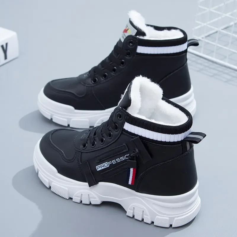 

Women's Winter Shoes Booties Woman 2024 Thick Warm Platform Sneakers Ladies Casual Cotton White Short Ankle Boots Botas De Mujer