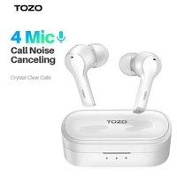 TOZO T9 Wireless Earphone , Bluetooth 5.2 Headphone , 4 Mic Call Noise Cancelling Earbuds , Clear Sound For iPhone 14 Pro Max
