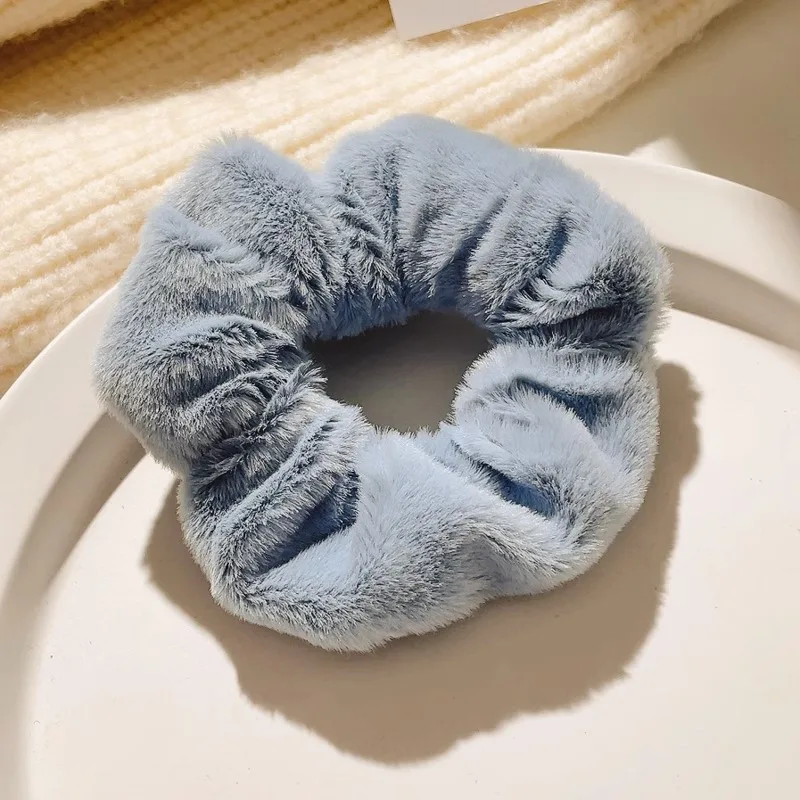 Женские зимние мягкие резинки для волос женщин и девушек милые разноцветные