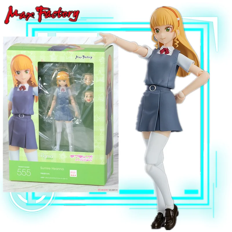 

Max Factory Figma 555 Love Live! Суперзвезда! Экшн-фигурка Heanna supiler из ПВХ, Коллекционная модель, игрушка, подарок на Рождество