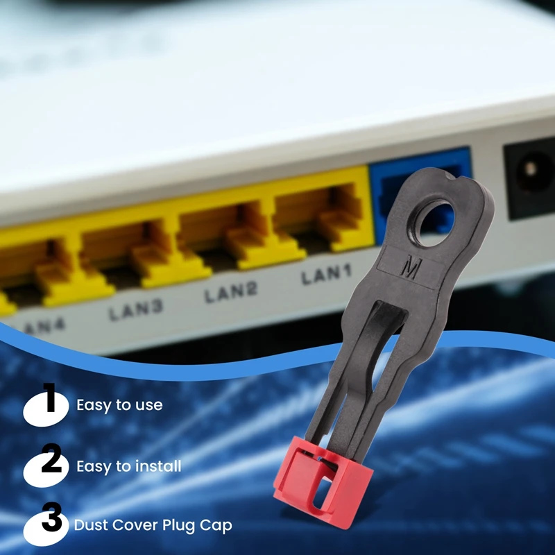 100 шт. RJ45 порт Ethernet LAN концентратор антипылевая крышка заглушка блокировочная