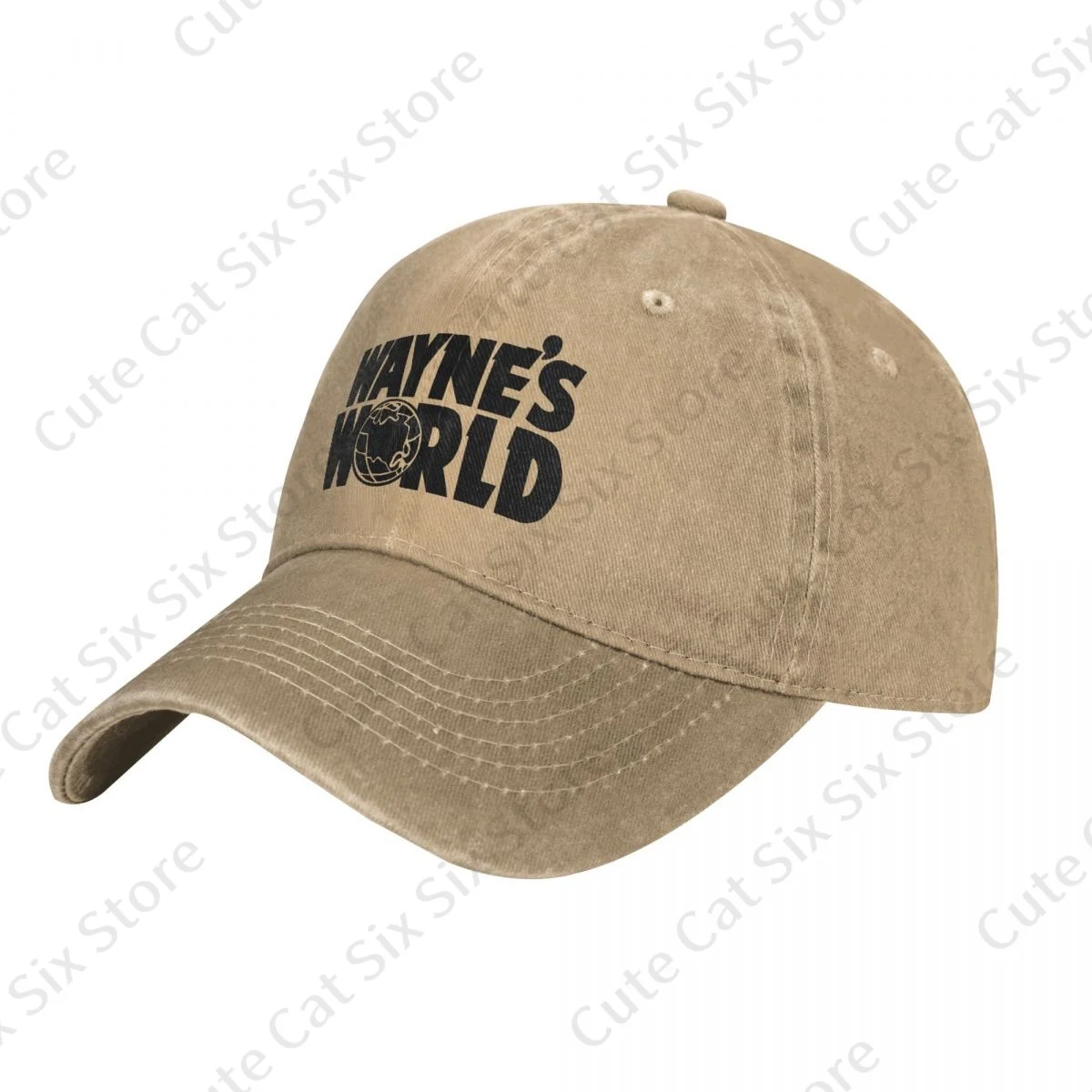 

Men and Woman's Vintage Waynes World Baseball Cowboy Hat Caps Adjustable Casual Cotton Sun Hats Unisex Visor Hats