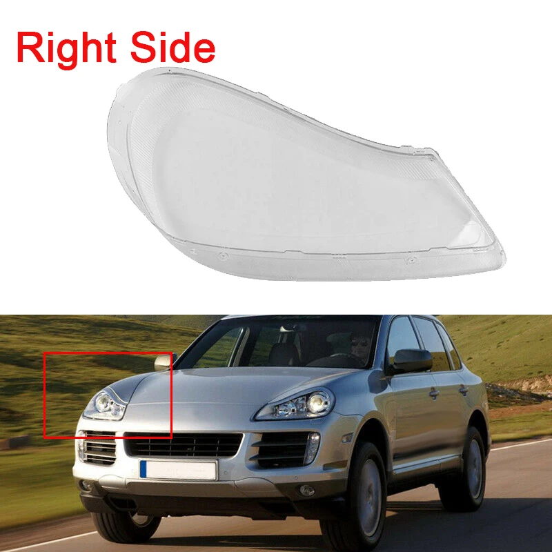 

Car Clear Headlight Lens Cover Replacement Headlight head light lamp Cover For-Porsche Cayenne 2008-2010