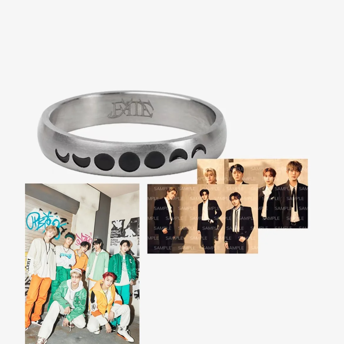 Idol Boy Group NI-KI JUNGWON SUNOO SUNGHOON JAKE JAY HEESEUNG Кольцо Ювелирные Изделия Декоративные Подарки