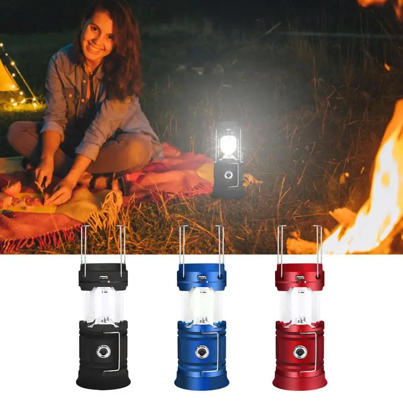 

Фонарь для кемпинга на солнечной батарее, складной светильник для наружного освещения, кемпинга, палатки, с USB-зарядкой, аварийная лампа