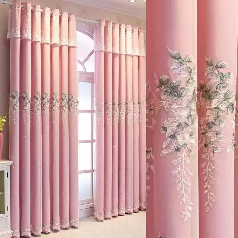 Шторы для гостиной столовой спальни Современные Простые пасторальные вышитые
