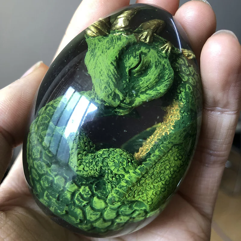 Лава Дракон яйцо декоративная коллекция Динозавр Декор статуя из смолы дракон