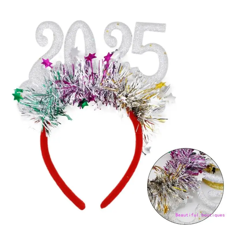 Стильный золотой головной убор на Новый год 2025 модные головные уборы для