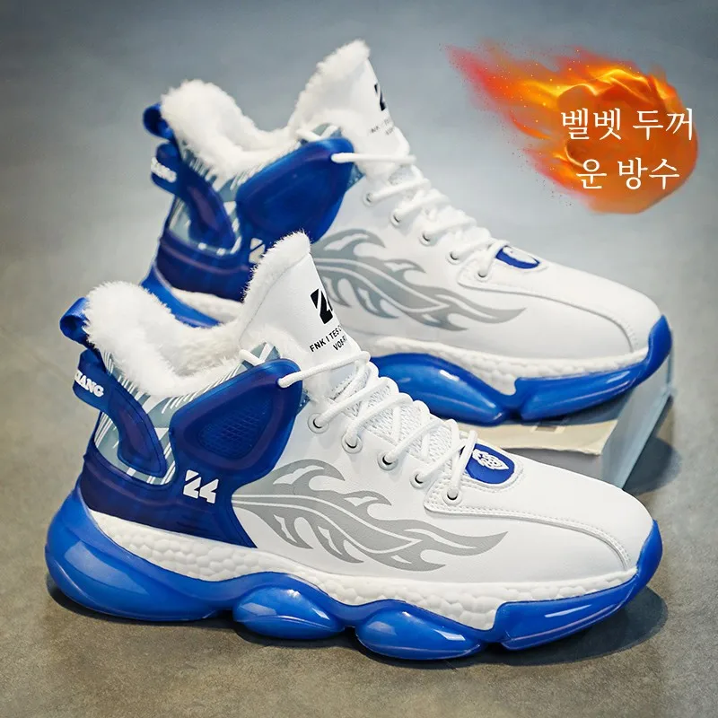 Li Wei Ning Мужская обувь с высоким берцем Hydrogen Cloud зимняя теплая утолщенная