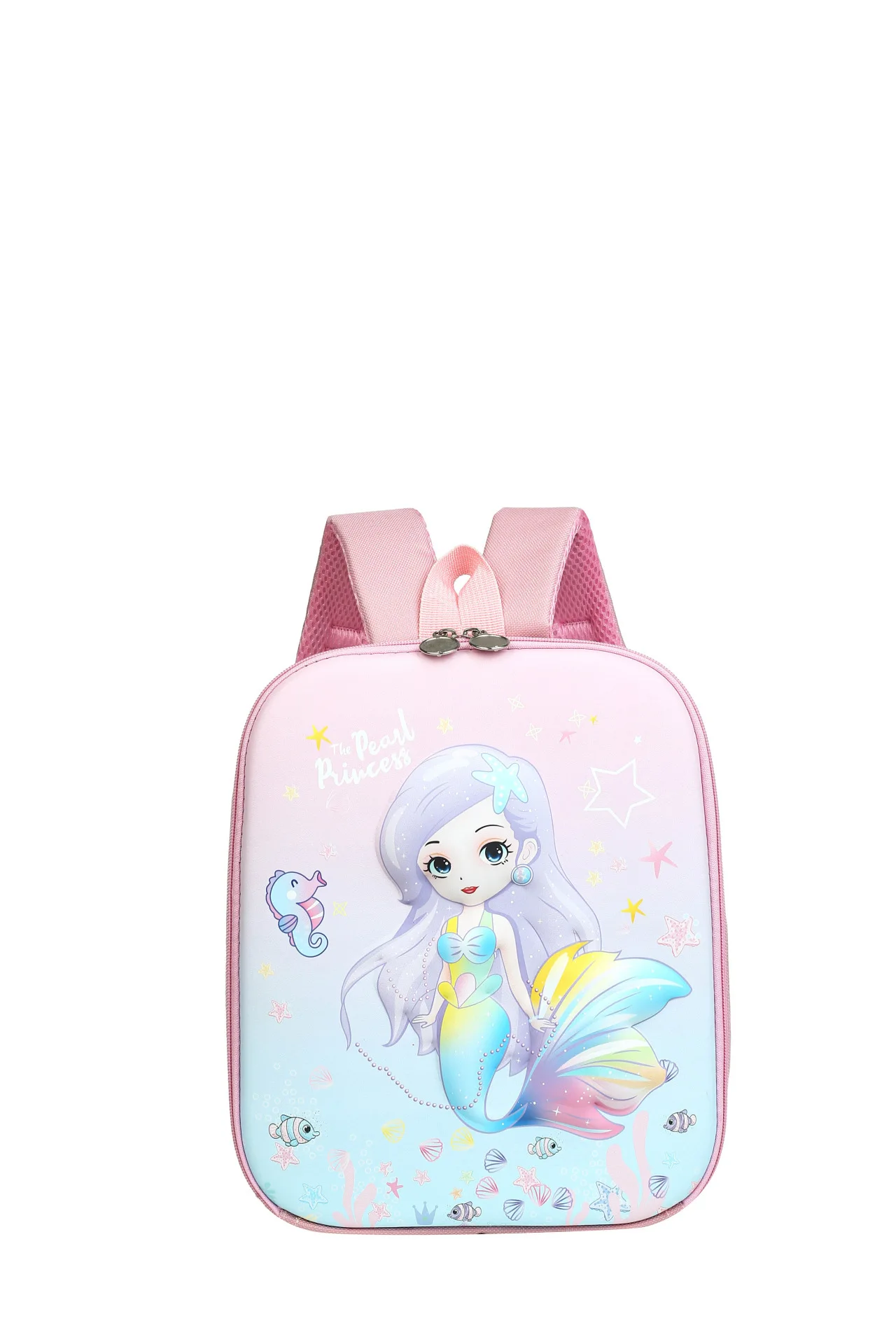 Disney Bag Children's Backpack Hard Shell Schoolbag Children's Schoolbag Elsa Princess Kindergarten Baby Load Relief Schoolbag