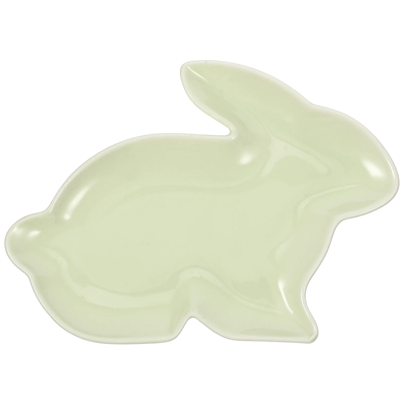 

Plate Easter Tray Plates Rabbit Bunny Ceramic Serving Candy Snack Holder Appetizer Cake Dishes Party Dessert Storage Bowl Fruit