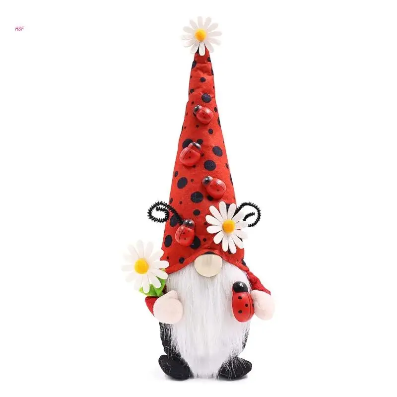 

Ladybug Gnomes Spring Gnomes Scandinavian Tomtes Farmhouse Kitchen Tiered Tray